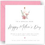 Floral Mother's Day Card and Keepsake Gift