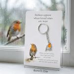 Heartfelt Robin Keyring with Remembrance Card