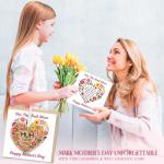 Happy Mother’s Day Wooden Heart Card Gift