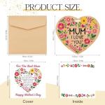 Happy Mother’s Day Wooden Heart Card Gift