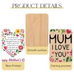 Happy Mother’s Day Wooden Heart Card Gift