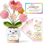 Heartfelt Tulip Flower Crochet Gift for Grandma
