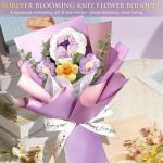 Spa Gift Set with Lavender Blanket and Flowers