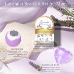 Spa Gift Set with Lavender Blanket and Flowers