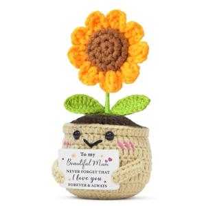 Sunflower Crochet Gift for Mum from Kids