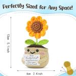Sunflower Crochet Gift for Mum from Kids