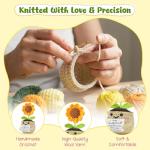 Sunflower Crochet Gift for Mum from Kids