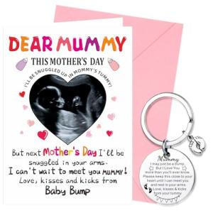 Happy First Mother’s Day Card with Keyring