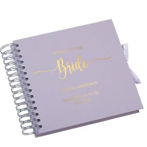 Personalized Bridal Shower Guestbook Keepsake Album