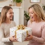 Gold Heart Gift Wrap Paper Roll for Any Occasion