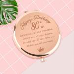 80th Birthday Compact Mirror Gift Idea