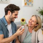 Handmade Sunflower Doll for Mum - Cute Gift