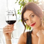 Tukeoo 350ml Wine Glass Gift for Mum