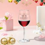 Tukeoo 350ml Wine Glass Gift for Mum