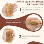 Wooden Labor Relief Comb for Expecting Moms