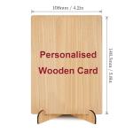 Personalized Wooden Mother's Day Greeting Card