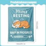 Cozy Blue Blanket for New Moms and Moms-to-Be