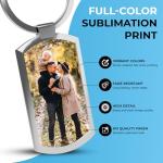 Personalized Photo Keyring for Mum and Dad