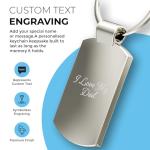 Personalized Photo Keyring for Mum and Dad