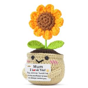 Cute Handmade Crochet Sunflower Mum Gift