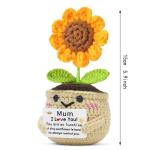 Cute Handmade Crochet Sunflower Mum Gift