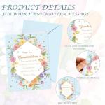 Floral Mother's Day Card Keychain for Grandmothers