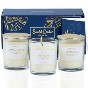 Lavender & Peony Scented Candle Gift Set