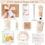 Maid of Honor Spa Gift Set with Candle and Card