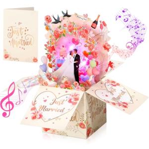 Just Married Musical Pop-Up Wedding Card