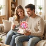 Just Married Musical Pop-Up Wedding Card