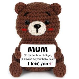 Crochet Bear Desk Decor for Mum's Special Day