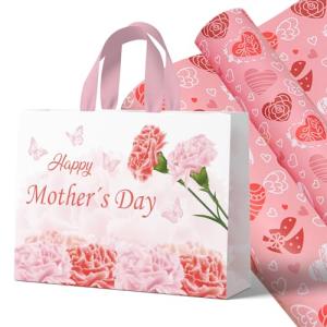 Floral Mother's Day Gift Bag with Handle