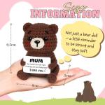 Crochet Bear Desk Decor for Mum's Special Day