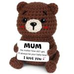 Crochet Bear Desk Decor for Mum's Special Day