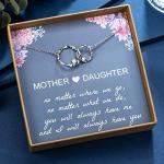 Mom's Sterling Silver Circle Necklace - Perfect Gift!