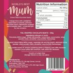 Red Foiled Chocolate Hearts for Super Mum