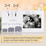 Wooden Baby Photo Frame with Countdown Weeks