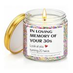 40th Birthday Lavender Soy Wax Candle Gift