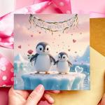 Cute Penguin Mother's Day Card and Keepsake