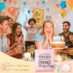 70th Birthday Canvas Bag with Keychain Gift