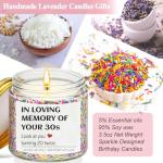 40th Birthday Lavender Soy Wax Candle Gift