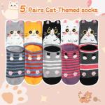 Cute Cat Lover Socks for Women and Girls