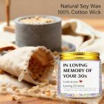 40th Birthday Lavender Soy Wax Candle Gift