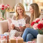 Heartfelt Mothers Day Card with Keychain Gift