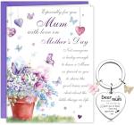 Heartfelt Mothers Day Card with Keychain Gift