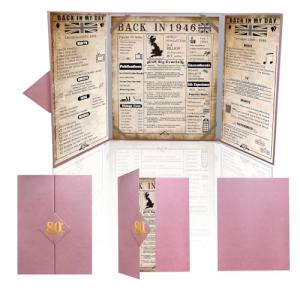 80th Birthday Gift Set for Women - Pink Decor