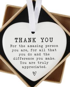 Heart-Shaped Ceramic Appreciation Gift for Mom