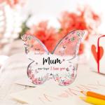 Funny Butterfly Acrylic Plaque for Mother's Day