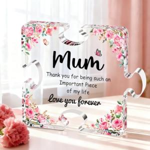 Personalized Acrylic Puzzle Plaque for Mum