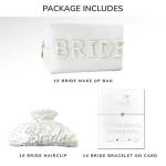 Bride-to-Be Pearl Makeup Bag and Accessories Set